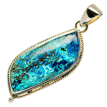 Azurite Pendants handcrafted by Ana Silver Co - PD25175 - Photo 2