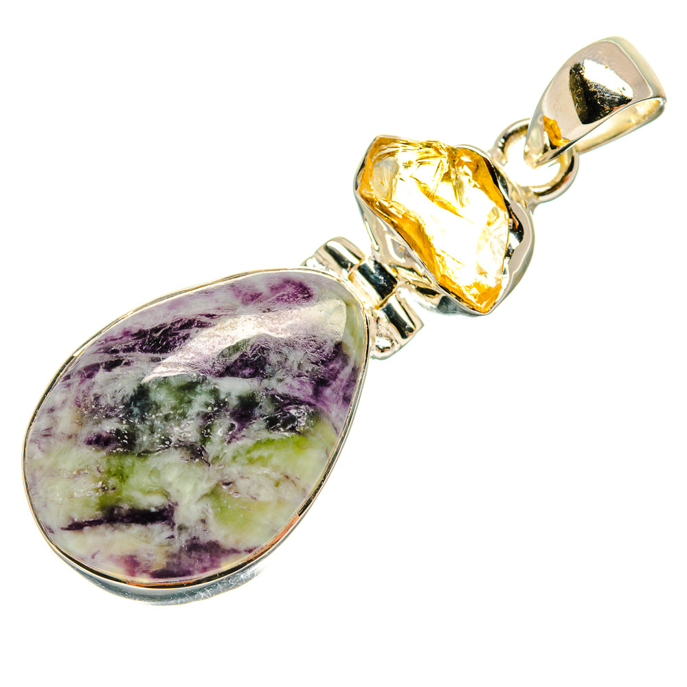 Lepidolite Pendants handcrafted by Ana Silver Co - PD25192 - Photo 2