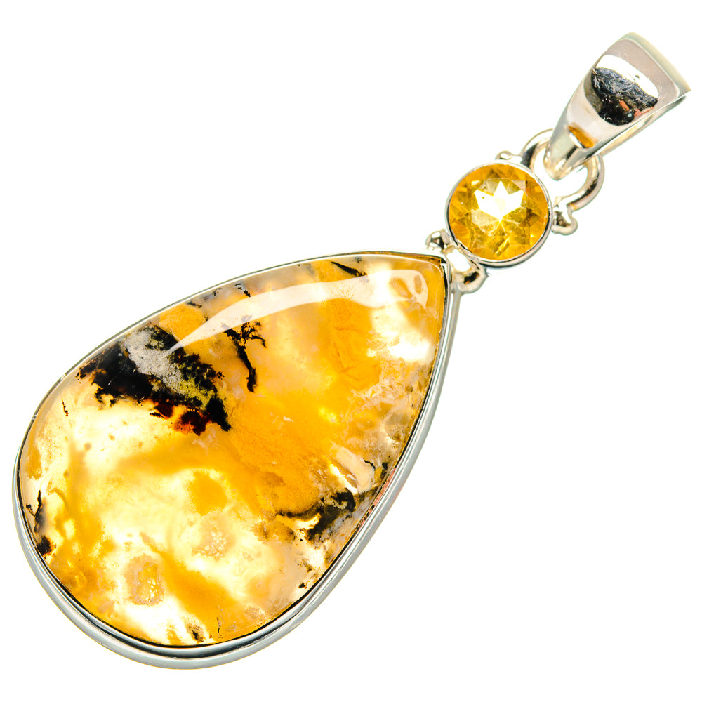 Plume Agate Pendants handcrafted by Ana Silver Co - PD25195 - Photo 2