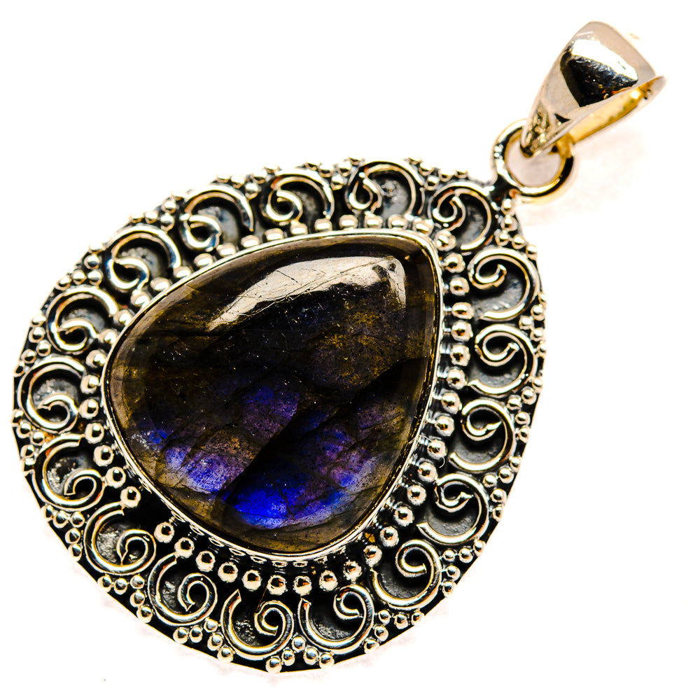 Labradorite Pendants handcrafted by Ana Silver Co - PD25204 - Photo 2