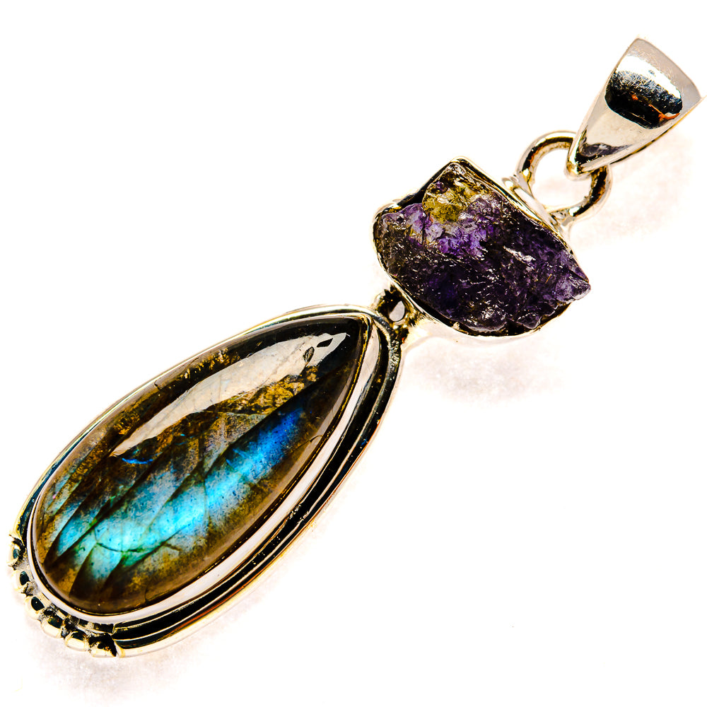 Labradorite Pendants handcrafted by Ana Silver Co - PD25207 - Photo 2