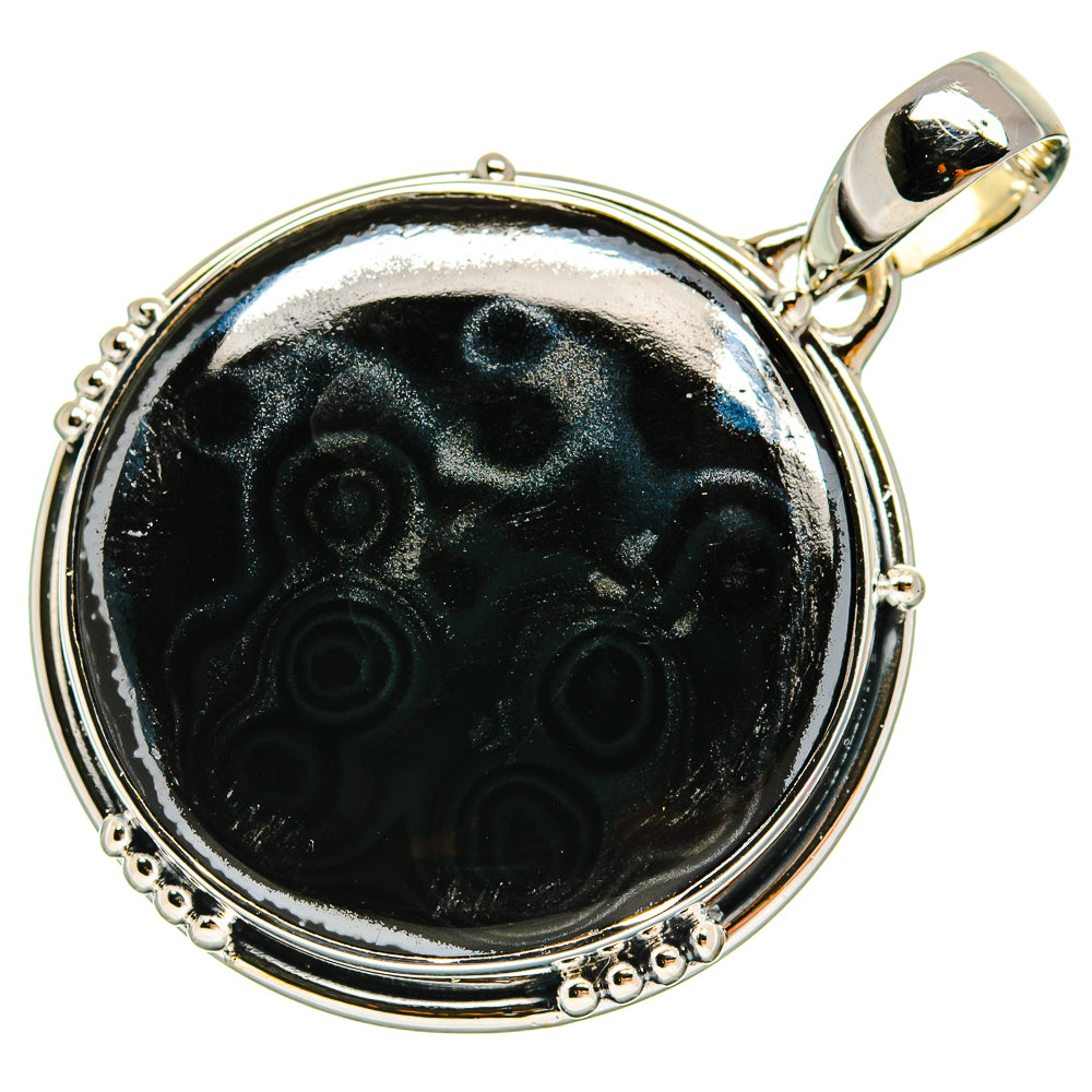 Psilomelane Pendants handcrafted by Ana Silver Co - PD25233 - Photo 2