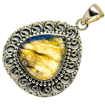 Labradorite Pendants handcrafted by Ana Silver Co - PD25237 - Photo 2
