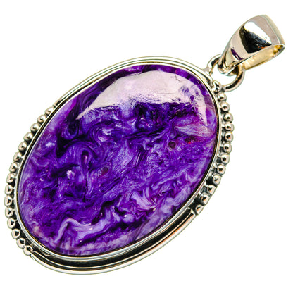 Charoite Pendants handcrafted by Ana Silver Co - PD25238 - Photo 2