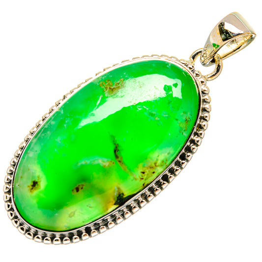 Chrysoprase Pendants handcrafted by Ana Silver Co - PD25259 - Photo 2
