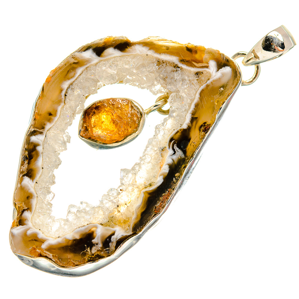Occo Geode Pendants handcrafted by Ana Silver Co - PD25269 - Photo 2