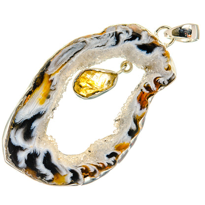 Occo Geode Pendants handcrafted by Ana Silver Co - PD25270 - Photo 2