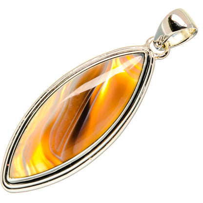Botswana Agate Pendants handcrafted by Ana Silver Co - PD25272 - Photo 2