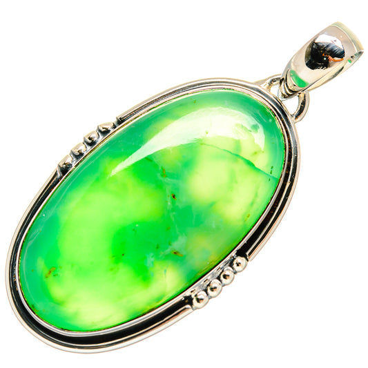 Chrysoprase Pendants handcrafted by Ana Silver Co - PD25273 - Photo 2