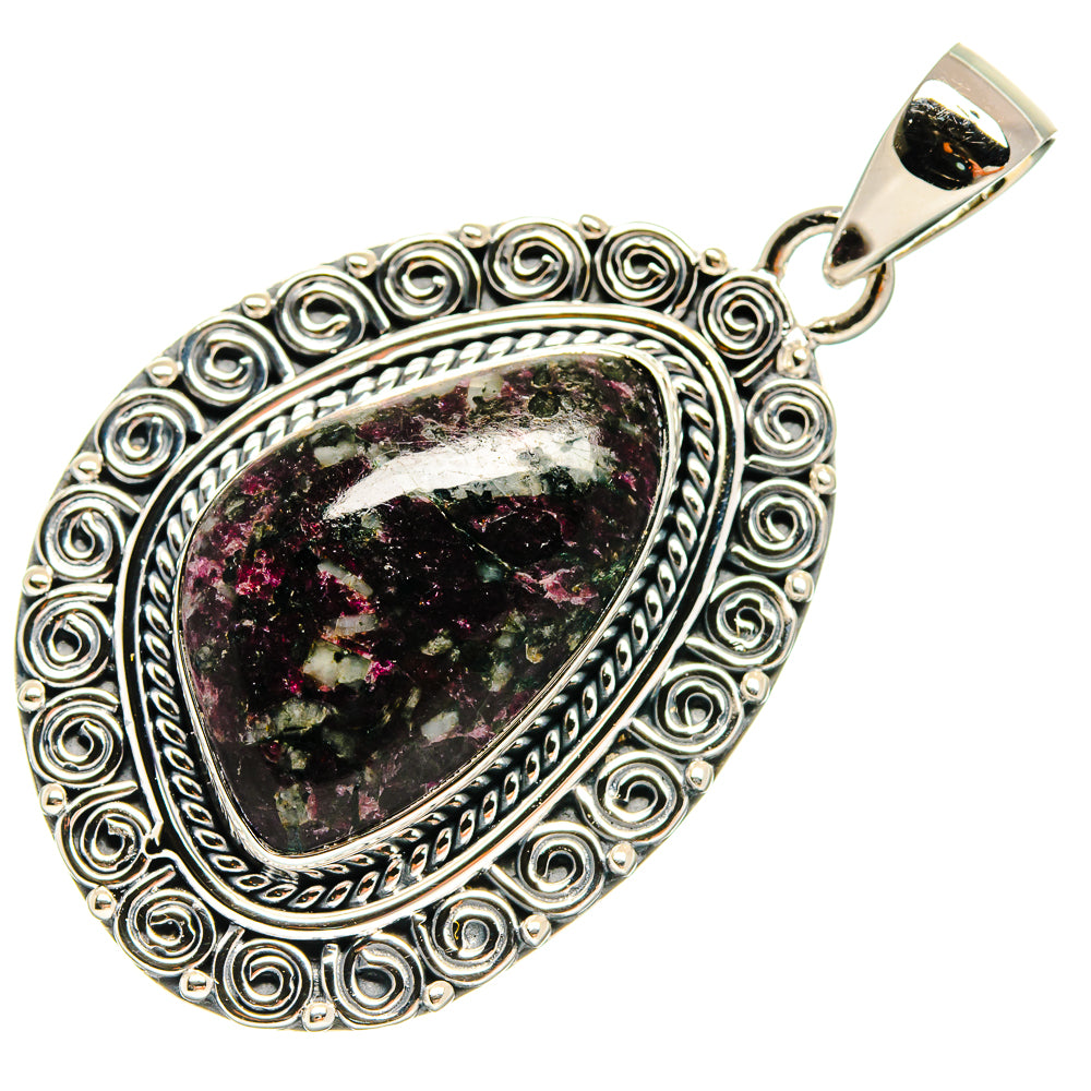 Russian Eudialyte Pendants handcrafted by Ana Silver Co - PD25276 - Photo 2