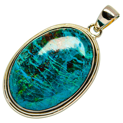Chrysocolla Pendants handcrafted by Ana Silver Co - PD25277 - Photo 2
