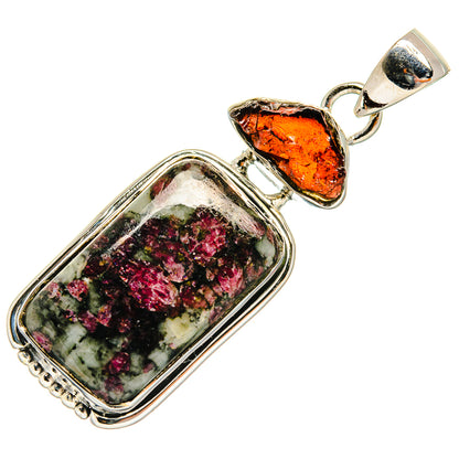 Russian Eudialyte Pendants handcrafted by Ana Silver Co - PD25283 - Photo 2