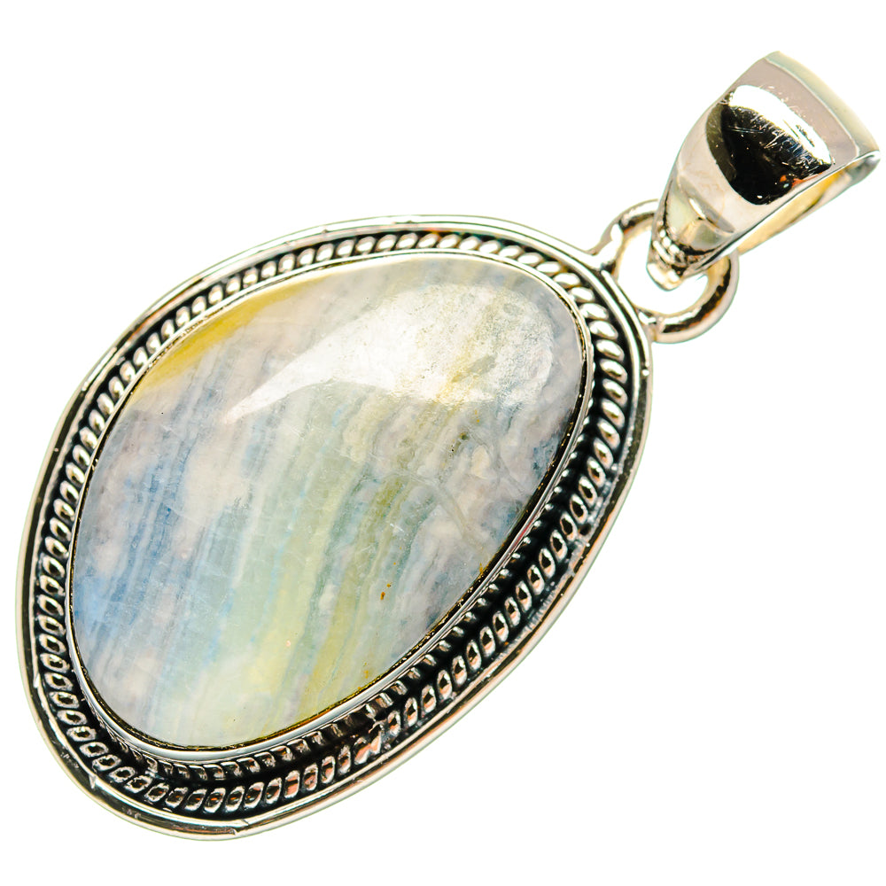 Blue Scheelite Pendants handcrafted by Ana Silver Co - PD25289 - Photo 2
