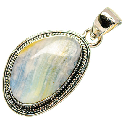 Blue Scheelite Pendants handcrafted by Ana Silver Co - PD25289 - Photo 2
