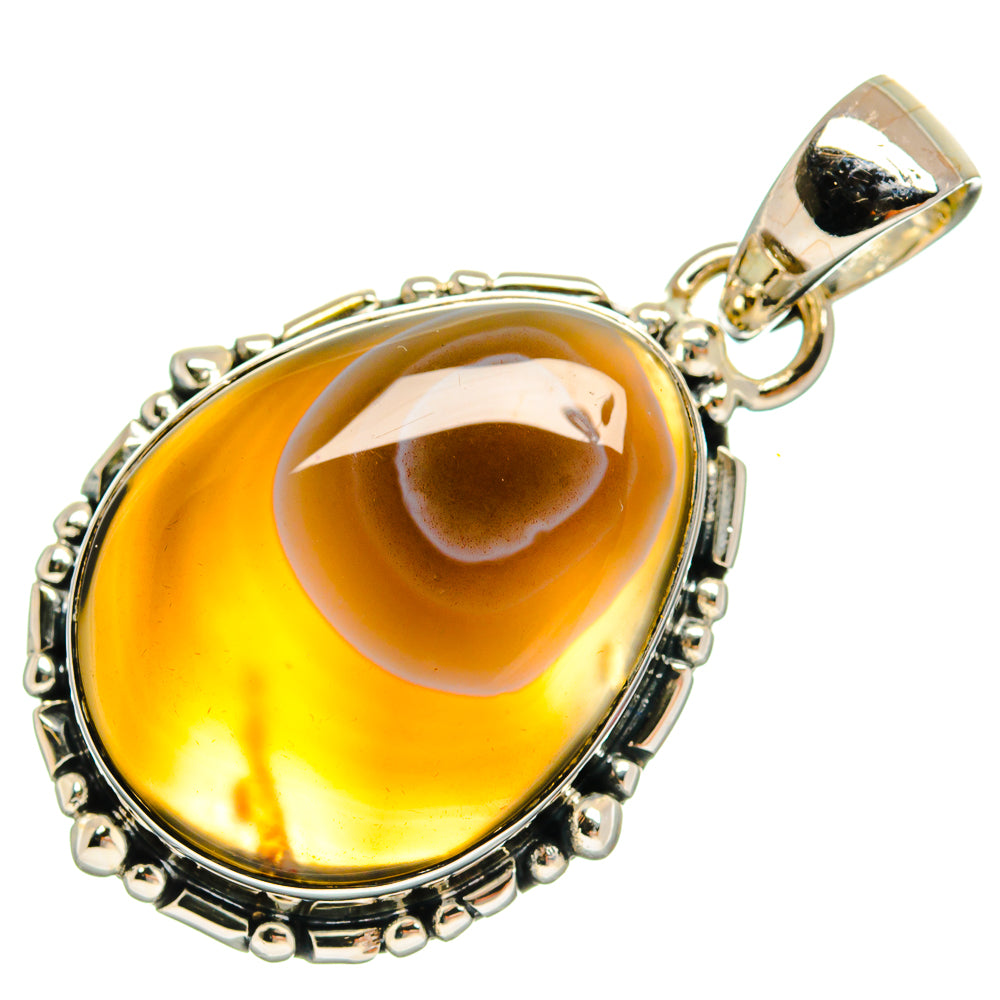 Botswana Agate Pendants handcrafted by Ana Silver Co - PD25296 - Photo 2