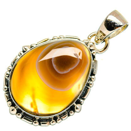 Botswana Agate Pendants handcrafted by Ana Silver Co - PD25296 - Photo 2