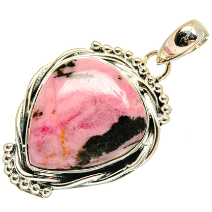Rhodonite Pendants handcrafted by Ana Silver Co - PD25313 - Photo 2