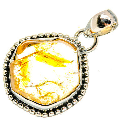 Citrine Pendants handcrafted by Ana Silver Co - PD25318 - Photo 2