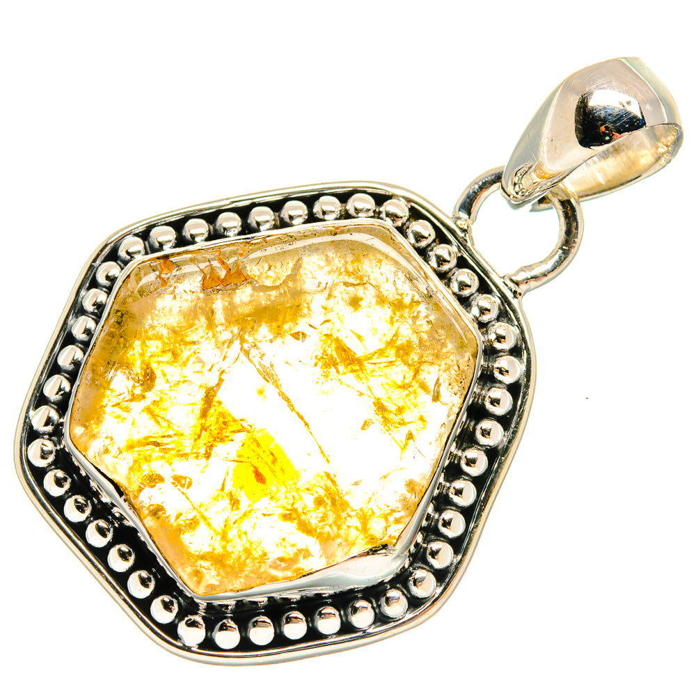 Citrine Pendants handcrafted by Ana Silver Co - PD25319 - Photo 2