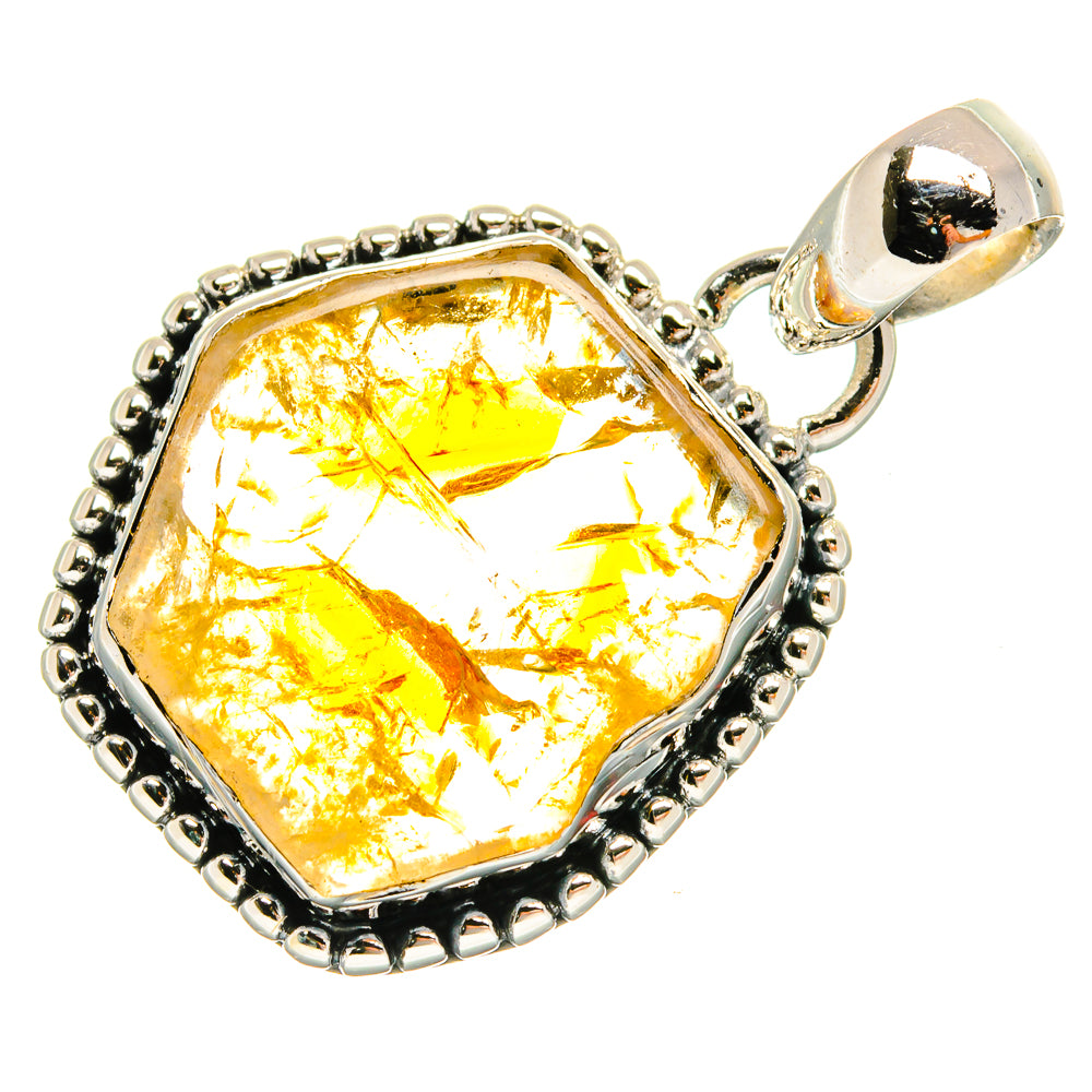 Citrine Pendants handcrafted by Ana Silver Co - PD25321 - Photo 2