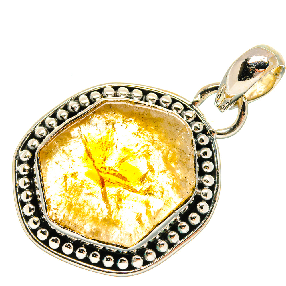 Citrine Pendants handcrafted by Ana Silver Co - PD25328 - Photo 2