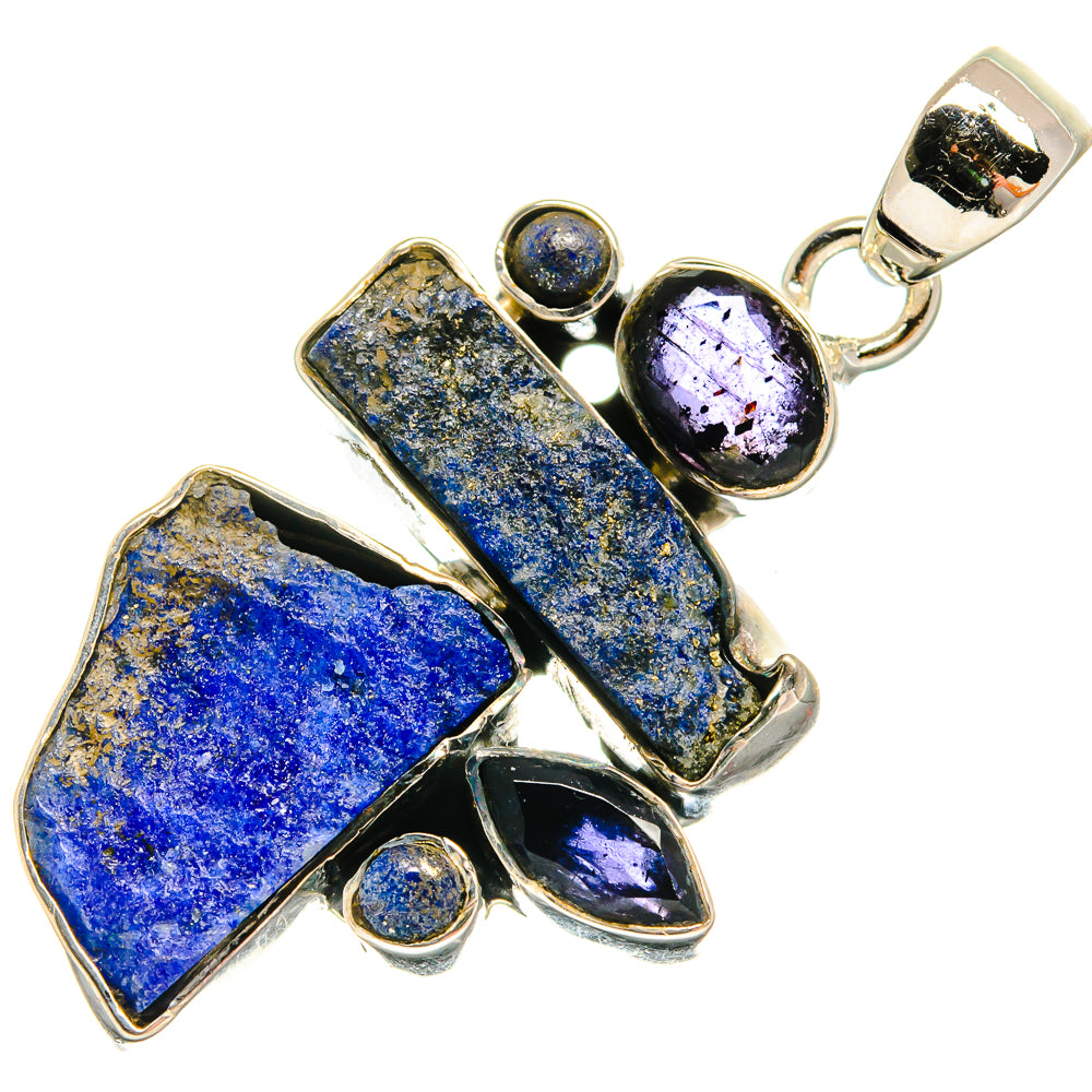 Lapis Lazuli Pendants handcrafted by Ana Silver Co - PD25335 - Photo 2