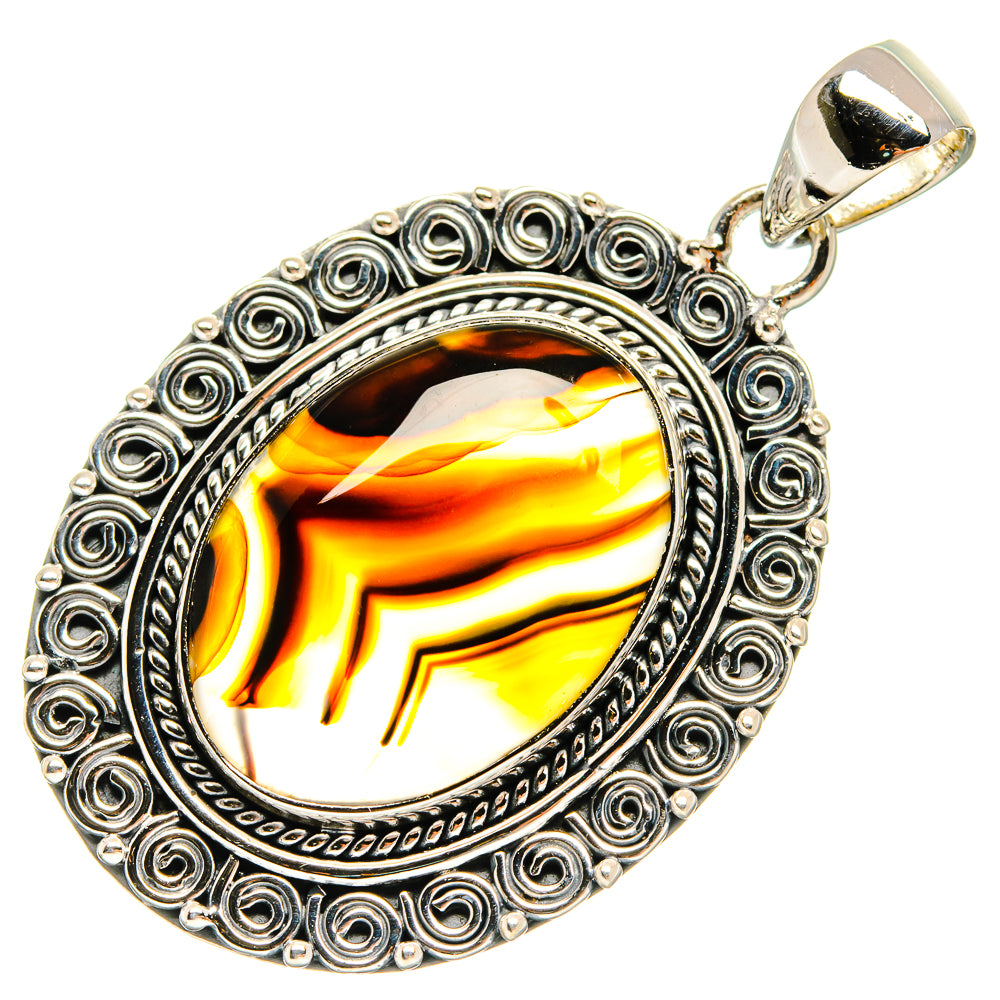 Montana Agate Pendants handcrafted by Ana Silver Co - PD25355 - Photo 2