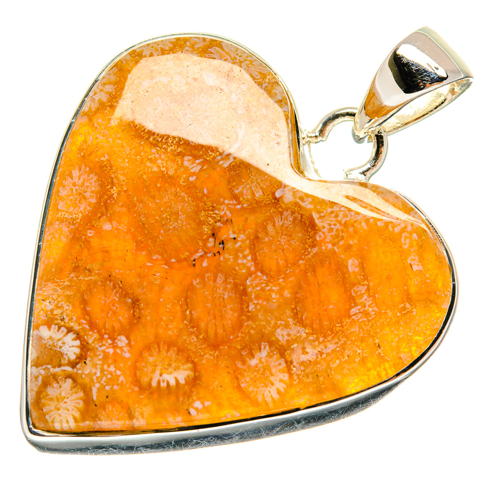 Fossil Coral Pendants handcrafted by Ana Silver Co - PD25361 - Photo 2