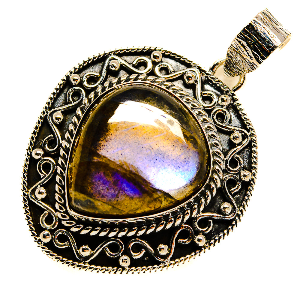Labradorite Pendants handcrafted by Ana Silver Co - PD25381 - Photo 2