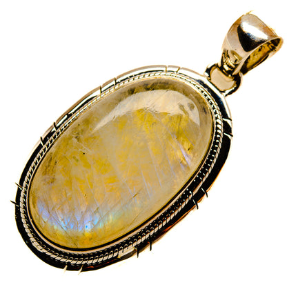 Rainbow Moonstone Pendants handcrafted by Ana Silver Co - PD25394 - Photo 2