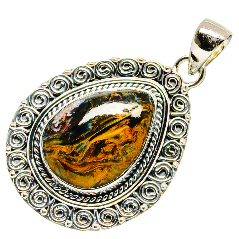 Pietersite Pendants handcrafted by Ana Silver Co - PD25412 - Photo 2