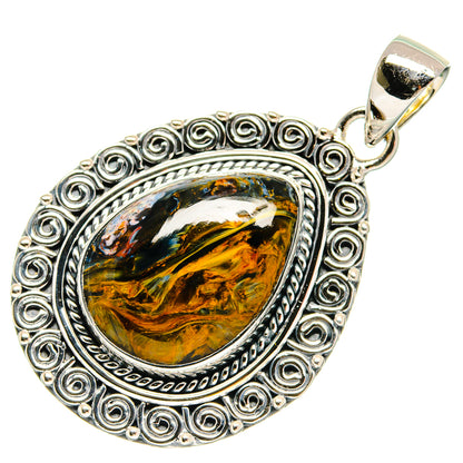 Pietersite Pendants handcrafted by Ana Silver Co - PD25412 - Photo 2