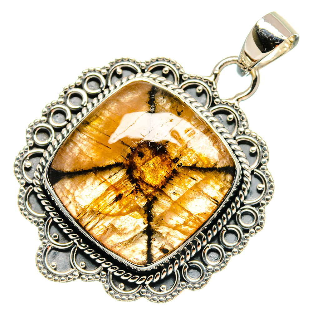 Chiastolite Pendants handcrafted by Ana Silver Co - PD25413 - Photo 2
