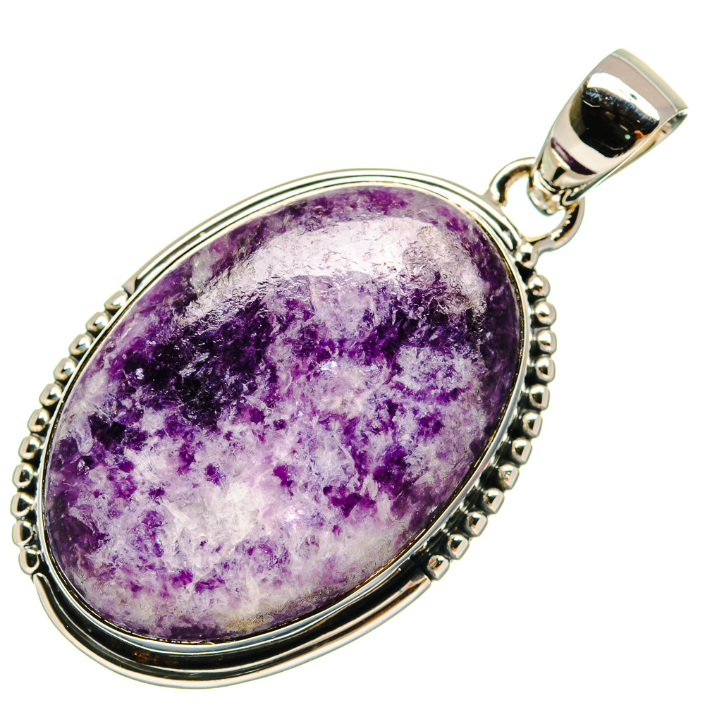Lepidolite Pendants handcrafted by Ana Silver Co - PD25417 - Photo 2