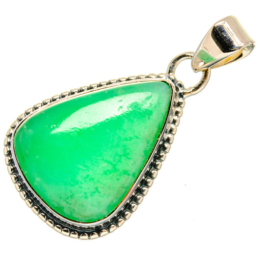 Chrysoprase Pendants handcrafted by Ana Silver Co - PD25438 - Photo 2