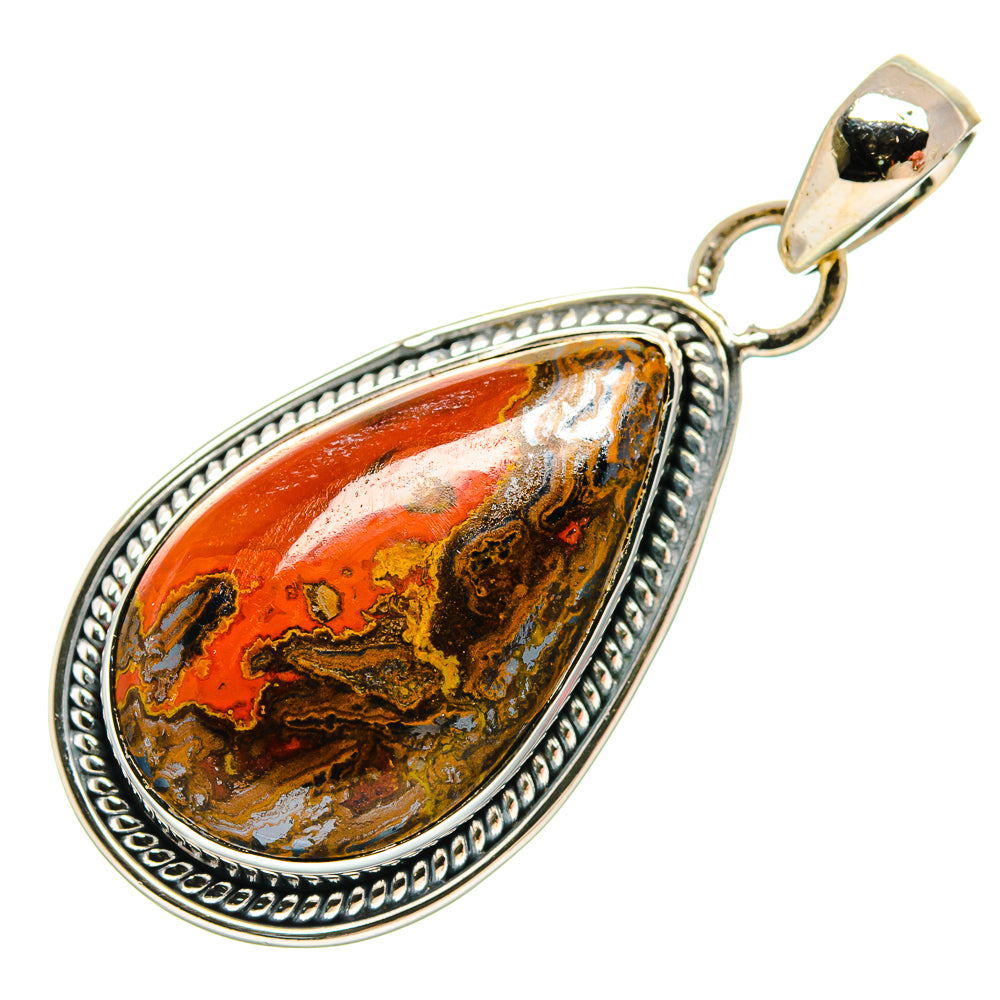 Moroccan Agate Pendants handcrafted by Ana Silver Co - PD25467 - Photo 2
