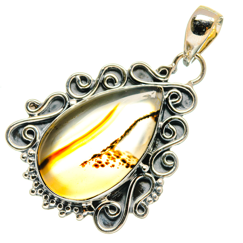 Montana Agate Pendants handcrafted by Ana Silver Co - PD25476 - Photo 2