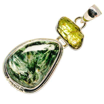Seraphinite Pendants handcrafted by Ana Silver Co - PD25487 - Photo 2