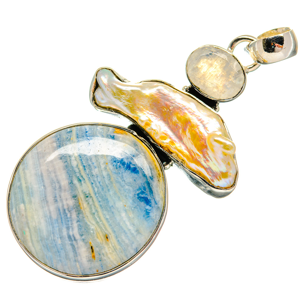 Blue Scheelite Pendants handcrafted by Ana Silver Co - PD25488 - Photo 2