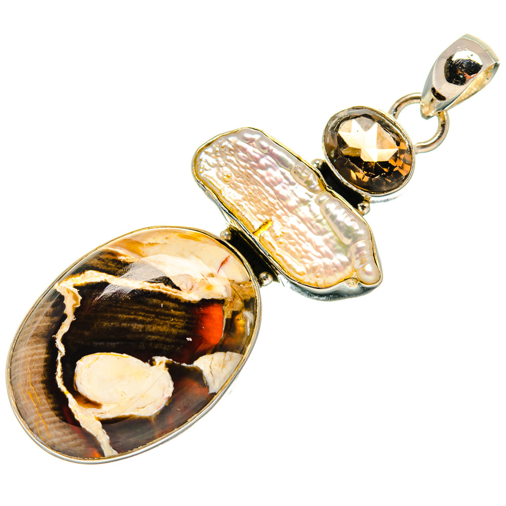 Peanut Wood Jasper Pendants handcrafted by Ana Silver Co - PD25490 - Photo 2