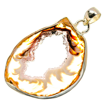 Coconut Geode Druzy Pendants handcrafted by Ana Silver Co - PD25504 - Photo 2