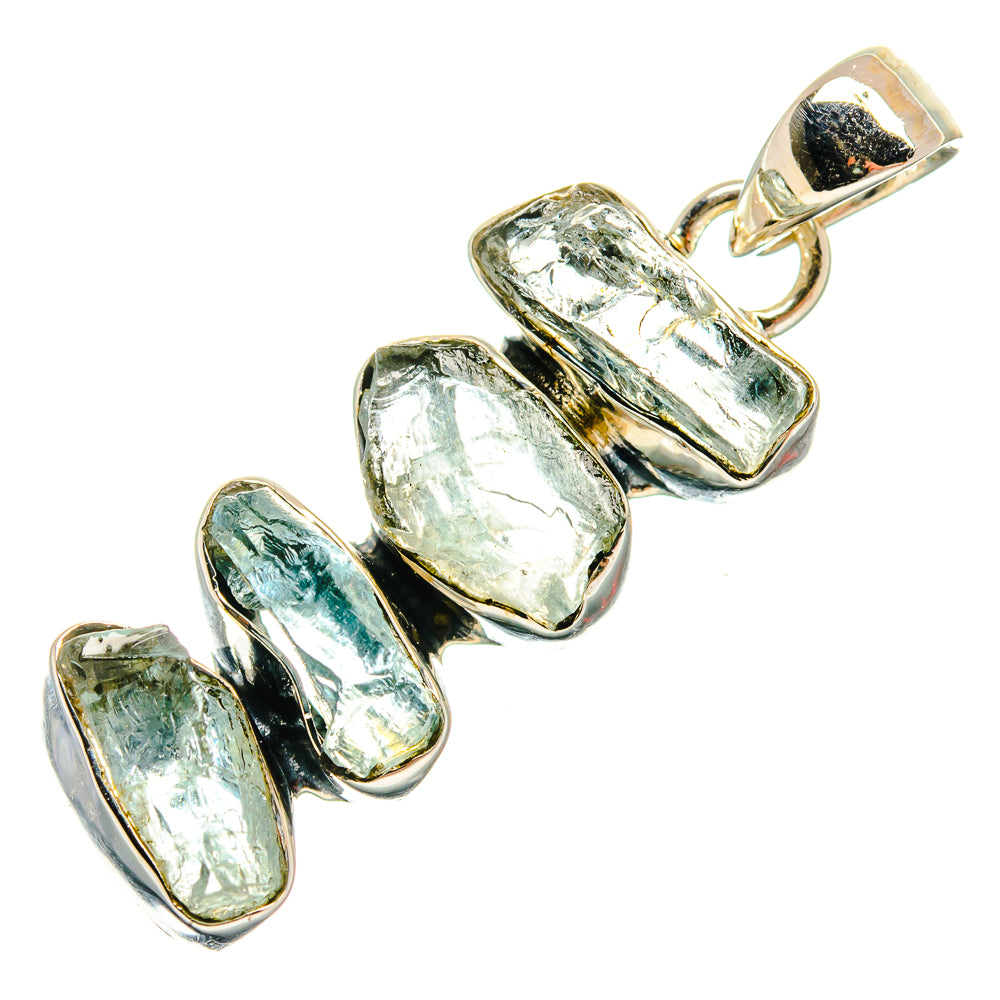 Aquamarine Pendants handcrafted by Ana Silver Co - PD25508 - Photo 2