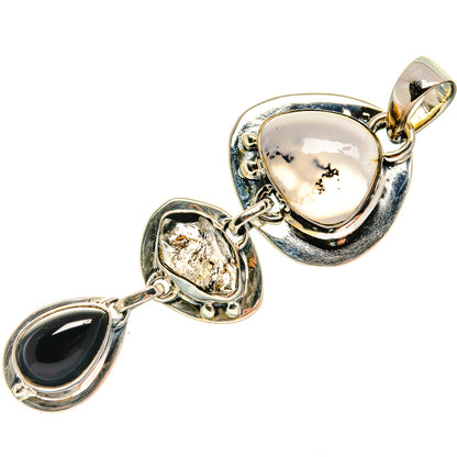 Dendritic Opal Pendants handcrafted by Ana Silver Co - PD25514 - Photo 2