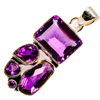 Amethyst Pendants handcrafted by Ana Silver Co - PD25515 - Photo 2