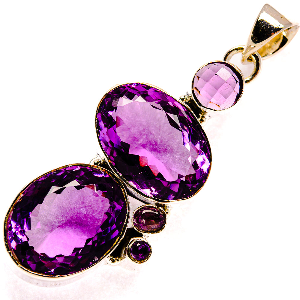 Amethyst Pendants handcrafted by Ana Silver Co - PD25516 - Photo 2