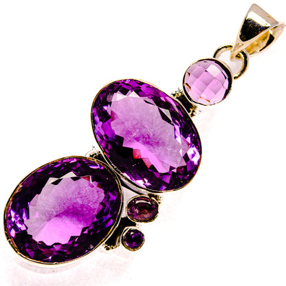 Amethyst Pendants handcrafted by Ana Silver Co - PD25516 - Photo 2