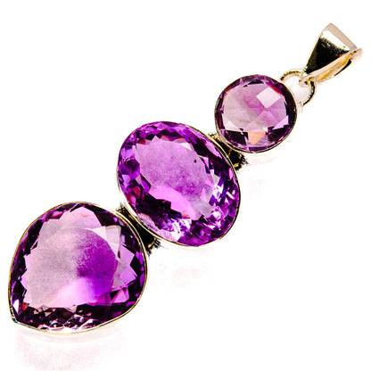 Amethyst Pendants handcrafted by Ana Silver Co - PD25517 - Photo 2