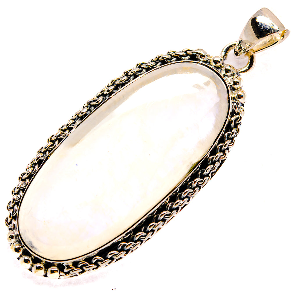 Rainbow Moonstone Pendants handcrafted by Ana Silver Co - PD25525 - Photo 2