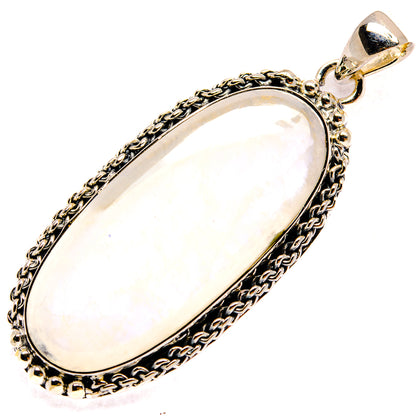 Rainbow Moonstone Pendants handcrafted by Ana Silver Co - PD25525 - Photo 2