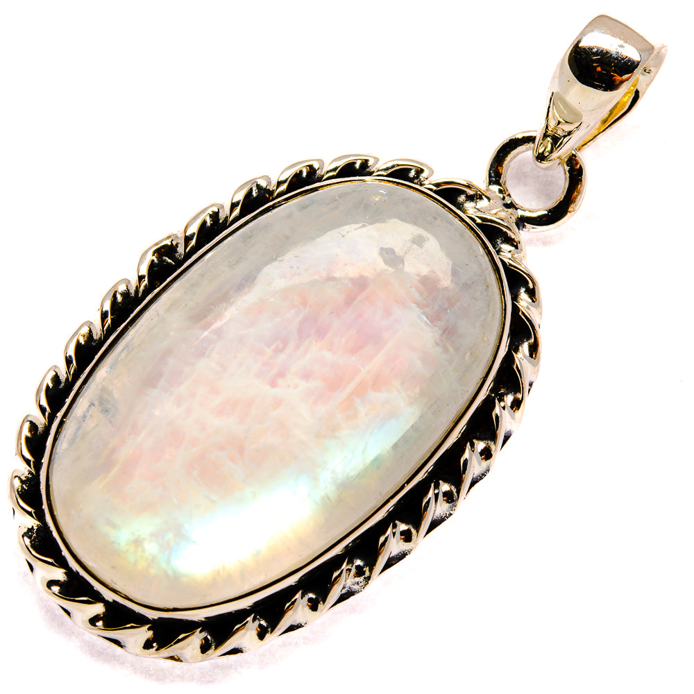 Rainbow Moonstone Pendants handcrafted by Ana Silver Co - PD25527 - Photo 2